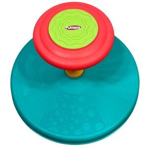 Playskool Sit 'n Spin Toy Classic Spinning Active Teal Red Preschool Kidcore